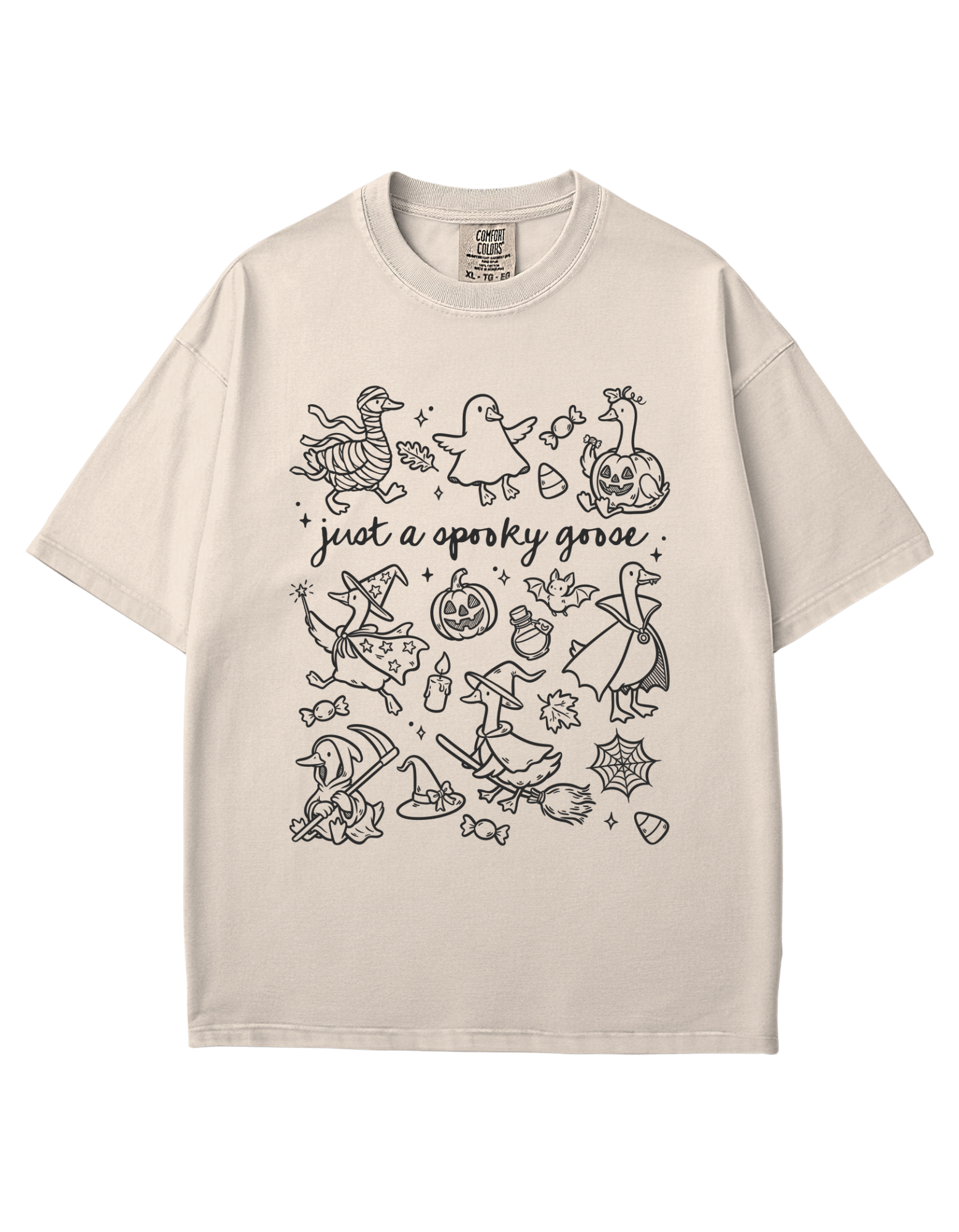 Just A Spooky Goose Icon Tee (black)