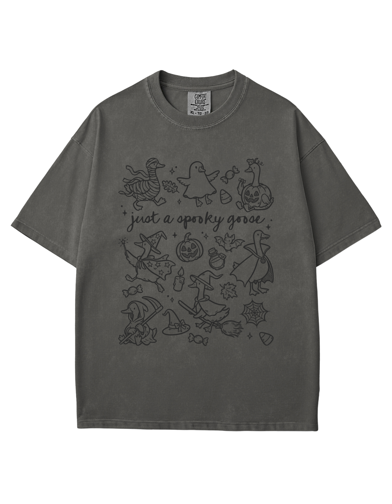 Just A Spooky Goose Icon Tee (black)