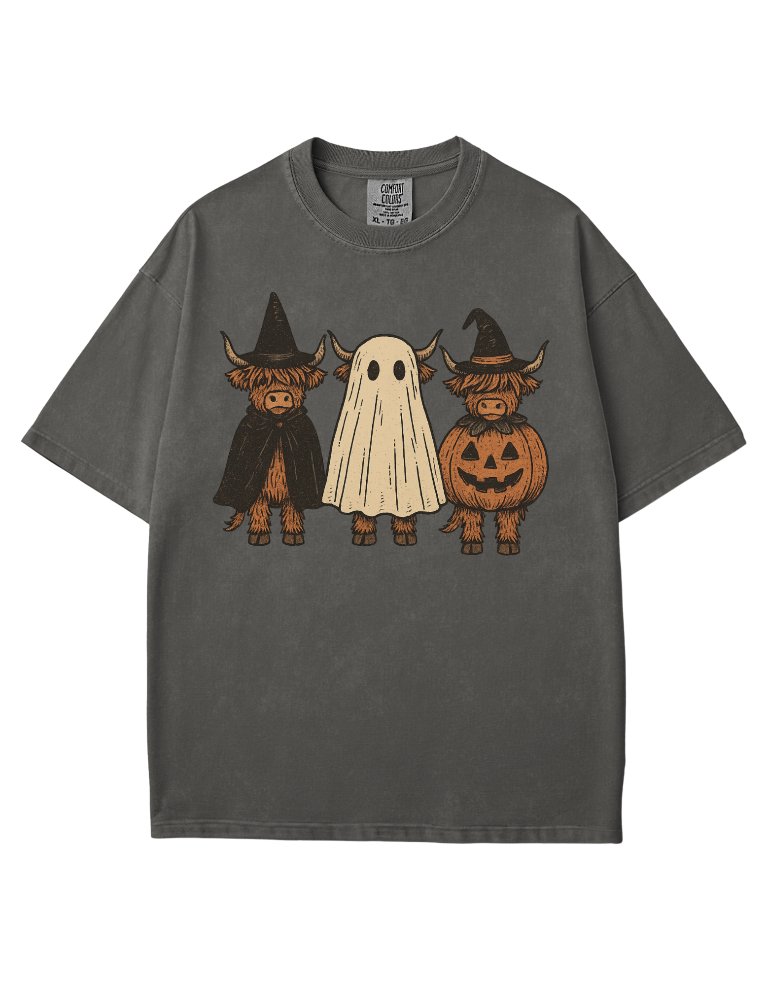 Spooky Highland Cows